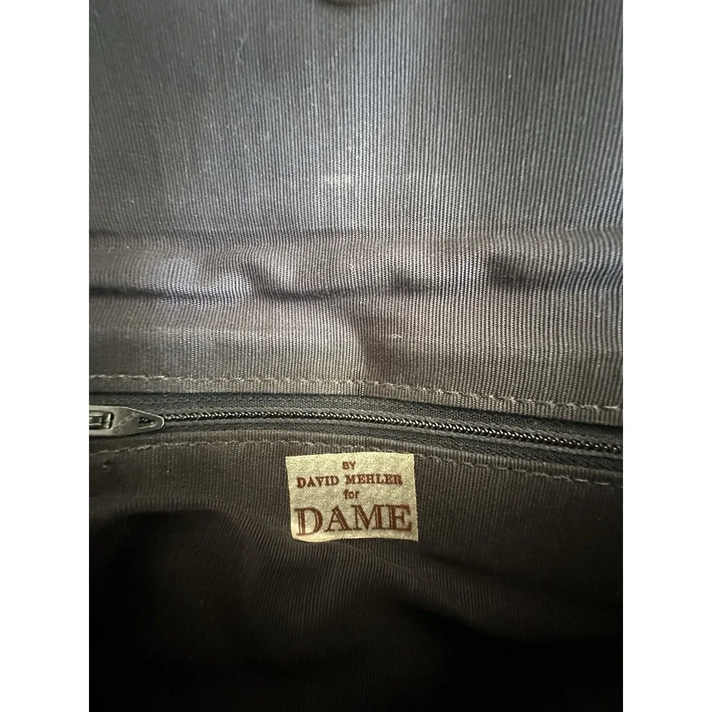 Vintage David Mehler for DAME Purple Pattern Real Snakeskin‎ Purse